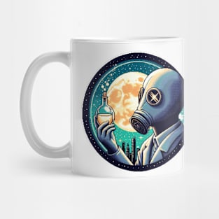 post apocalyptic scientist pixel art Mug